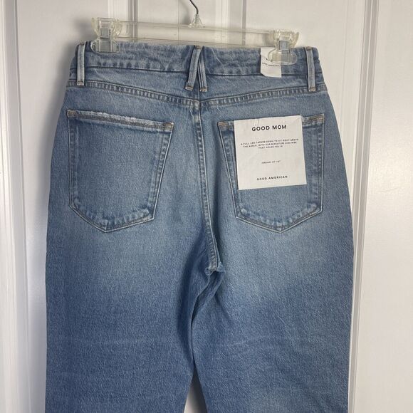 Good American High Rise Good Mom Jeans Womens Size 2/26 Medium Wash‎ Oversized - Picture 9 of 16